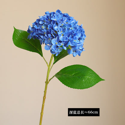 Realistic Large Hydrangea Faux Flower Bouquet - Elegant European-Style Home Decor for Weddings & Events, Stunning Silk Floral Arrangements