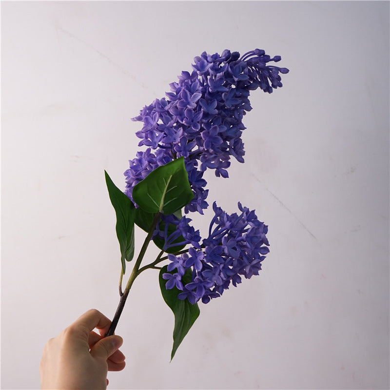 High-Quality Purple Lilac Faux Flowers for Realistic Home Decor - Perfect for Living Room, Bedroom, and Artistic Arrangements in Romantic Purple and White