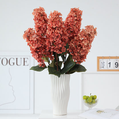 Elegant Faux Hydrangea Flower Stem for Photography Backdrops - Perfect for Weddings, Home Decor, and Luxurious Accents