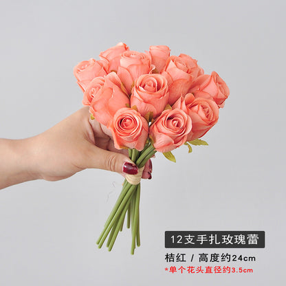 Elegant Handheld Artificial Rose Bouquet for Home Décor and Photography Props | Perfect for Wedding Decorations and Special Events