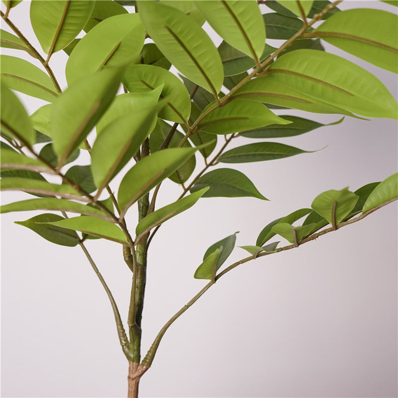 Lifelike Artificial Green Nandina Plant - Perfect for Home Decor, Retail Display, or Photography Props