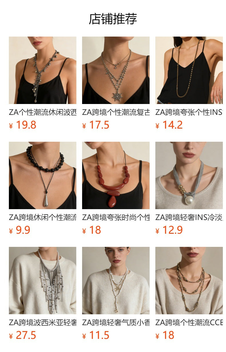 Trendy Layered Geometric Alloy Pendant Necklace - Minimalist and Eco-Friendly Stylish Accessory for Everyday Wear