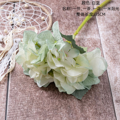 Lifelike Artificial Flowers and Plants - Korean Style Hydrangea for Home Décor, Ideal for Weddings and Celebrations - DY1-554A Craft Decoration