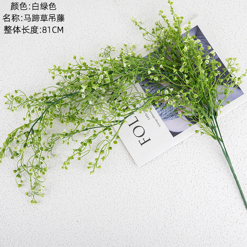 Realistic Preserved Flower and Clam Grass Home Decor - Perfect for Weddings and Special Events, Stunning Wall Plants, Faux Flora Bouquets - Model MW53456