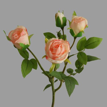 Elegant Faux Flowers: French Romantic Silk Roses for Home Decor - Perfect for Living Room Displays and Stunning Photo Props