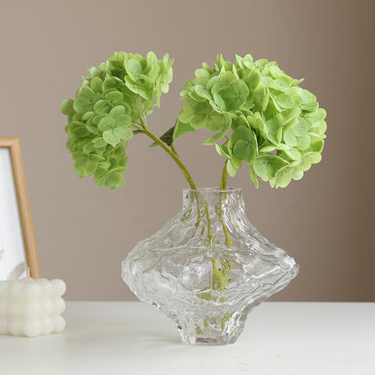 Lifelike 3D Printed Hydrangea Floral Branch - Charming Home Décor Soft Decoration for Beautiful Flower Arrangements