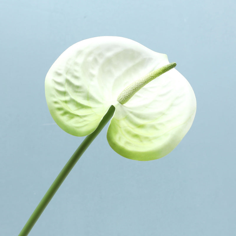 Luxurious Artificial Flamingo Pink Anthurium Flower Arrangement - Perfect for Studio Photography Props and Elegant Home Décor