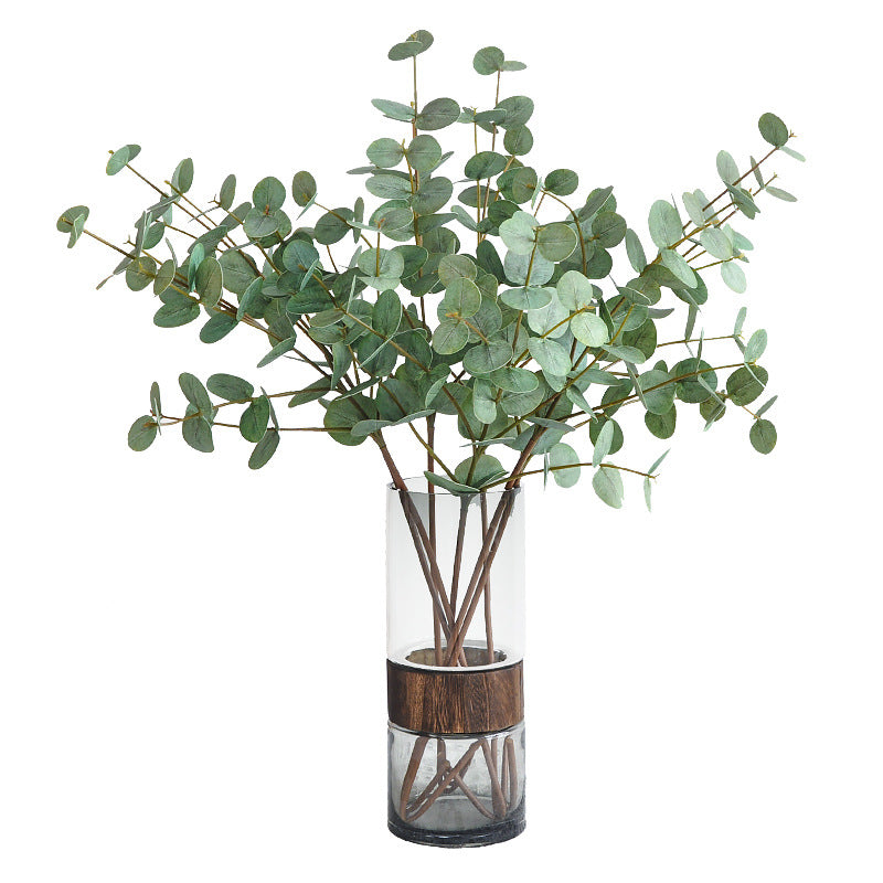 Realistic Faux Eucalyptus Plant for Home and Hotel Decor – Lush 7-Branch Eucalyptus Leaves for Fresh and Inviting Flower Arrangements