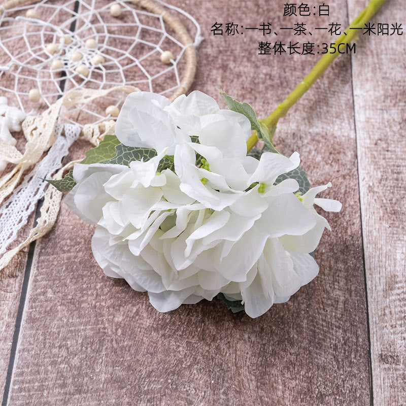 Lifelike Artificial Flowers and Plants - Korean Style Hydrangea for Home Décor, Ideal for Weddings and Celebrations - DY1-554A Craft Decoration