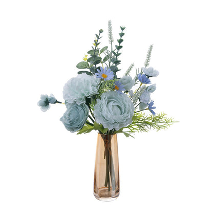 Elegant Faux Floral Arrangement - Yao Guang Lu Lian Home Wall Decor - Perfect for Weddings, Events, and Gifts - Handcrafted Bouquet CF01347