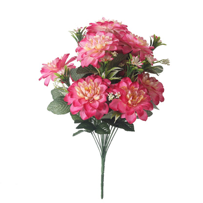 Elegant 18-Branch Faux Peony Flower Bouquet - European Style Silk Floral Arrangement for Home and Event Decor