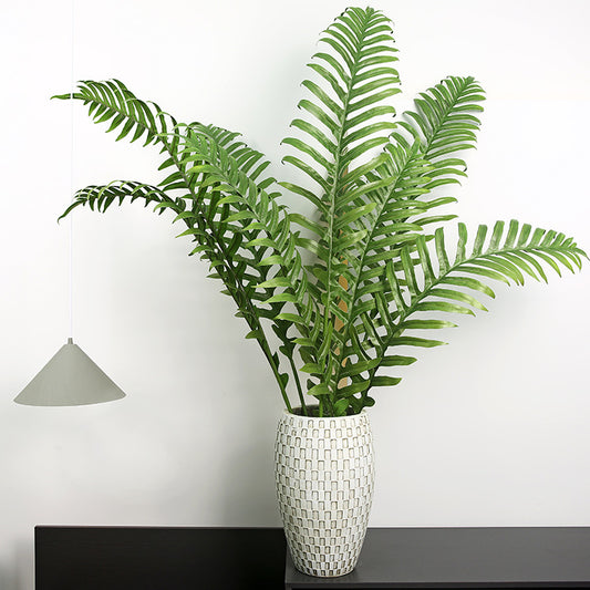 Elegant Faux Flowers for Home Décor | Luxurious Nordic Minimalist Style Décor Accents for Living Room, Dining Table & Bedroom | Beautifully Crafted with Realistic Fern Leaves