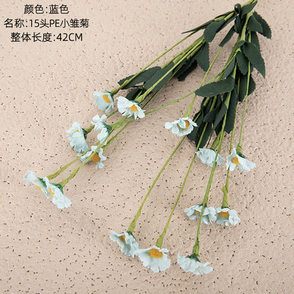 Beautiful PE15 Mini Daisy Foam Artificial Flowers for Wedding & Home Decor - Perfect for Events, Bouquets, and Seasonal Arrangements - Style Your Space with Realistic Floral Elegance (MW09905)