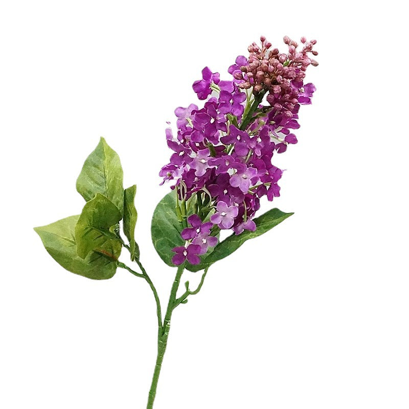 Lifelike Purple Lilac Artificial Flower Stem - Perfect for Home Decor, Weddings, Hotels, and Event Styling