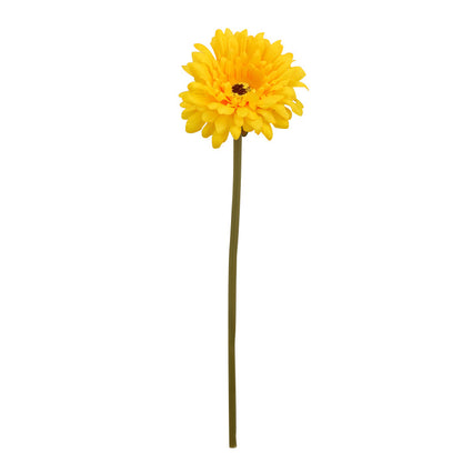 Realistic African Daisy Short-Stemmed Decorative Faux Flowers - Perfect for Home Decor, Farmhouse Style, and Year-Round Blooming Beauty