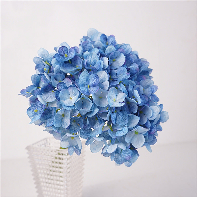 Elegant French Romantic Style Hydrangea Bouquet – Large Silk Flowers for Dining Table, Coffee Table Décor, Wedding Floral Arrangements, and Photography Props