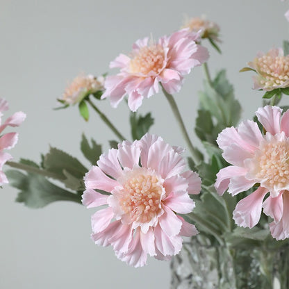 Vibrant Faux Cosmos Flowers with Velvet-like Texture - Stunning Decorative Silk Flowers for Outdoor Landscaping and Home Decor