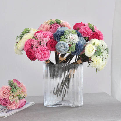 Stunning Artificial Flower Bouquet for Weddings - Enhance Your Home Decor with Luxurious Faux Floral Arrangement featuring Realistic Starry Sky and Lotus Blooms