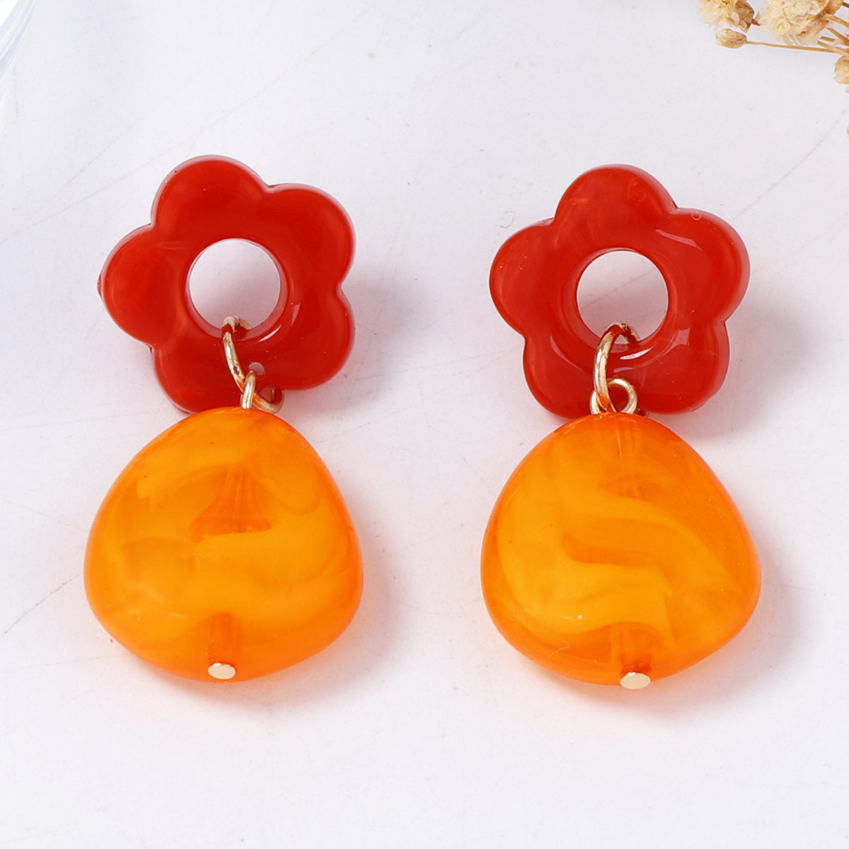 Minimalist Fresh Design: Unique Hollow Floral Geometric Drop Earrings for Women - Exquisite Everyday Accessory for Effortless Style