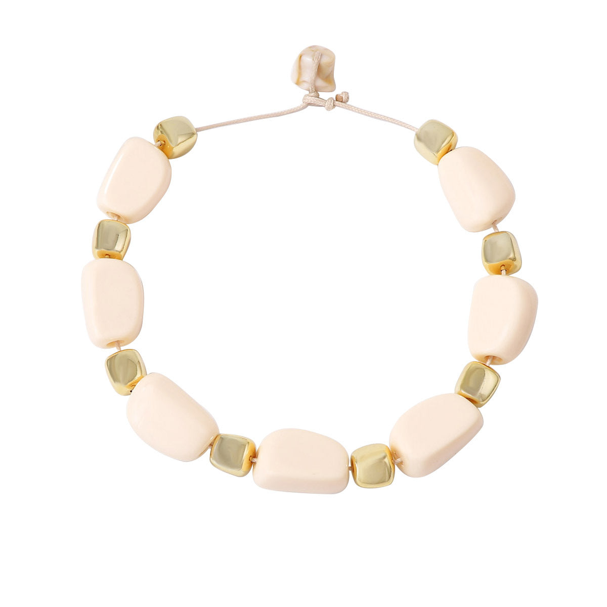 Minimalist Casual Everyday Geometric Beaded CCB Luxe Collarbone Necklace - Perfect for Daily Commuting and Versatile Styling