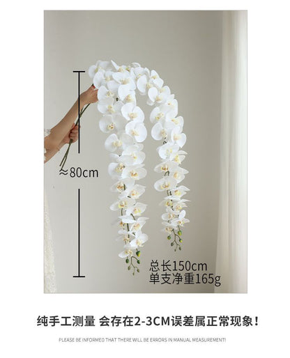 Extra Large Artificial Phalaenopsis Orchid Flowers for Weddings, Events, and Photography – Stunning Hanging Decorations and Elegant Hair Accessories