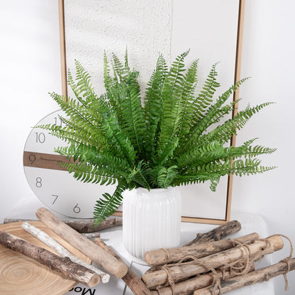 Realistic Touch Faux Flowers & Persian Grass Leaves for Miniature Gardens – Stunning Indoor Plant Wall Décor (MW26634)