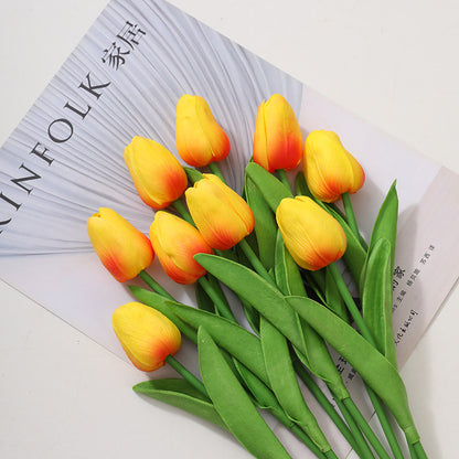 Touch Realistic Mini Tulip Faux Flowers – Perfect for Outdoor Decor, Stunning Photography Props, and Elegant Arrangements