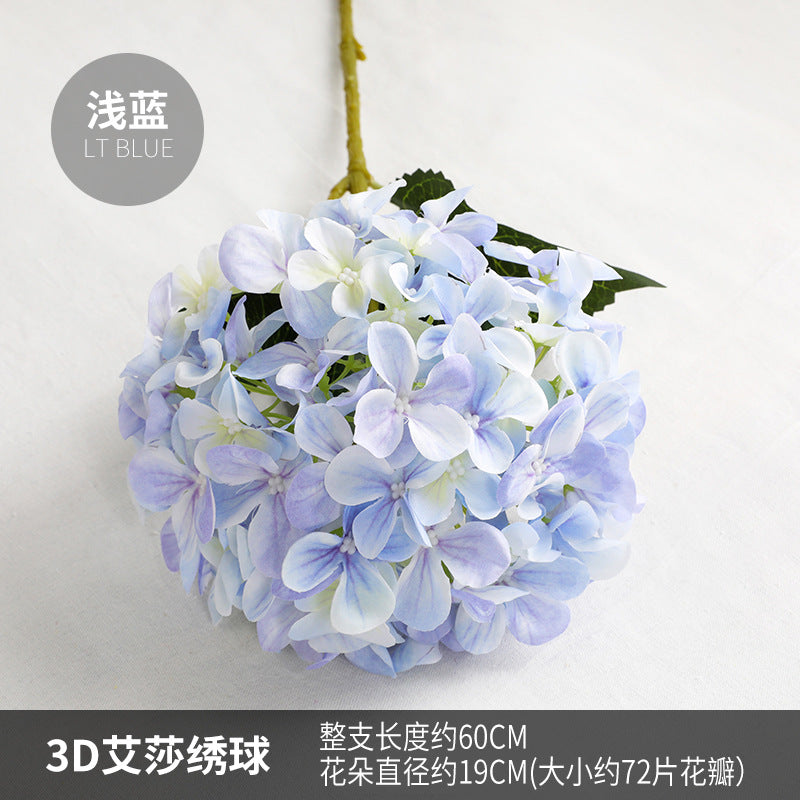 Stunning Faux Hydrangea Bouquet for Wedding Decor and Home Decoration – 3D Printed Elsa-inspired Floral Arrangement for Living Room Elegance