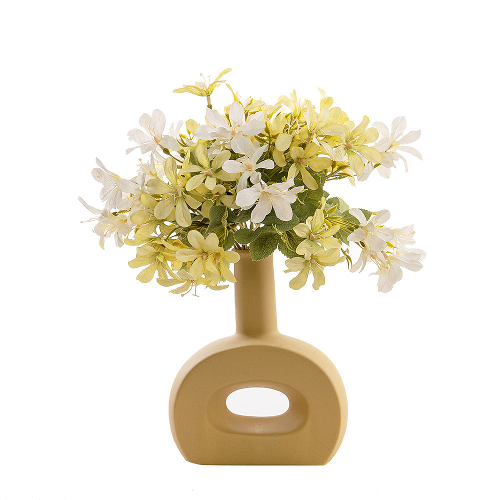 Elegant INS-Style Luminous Five-Branch Scented Hyacinth Faux Flowers for Home Decor and Wedding Celebrations - Ideal for Long-Lasting Beauty and Vibrant Atmosphere (Model: MW66788)