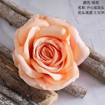 Realistic Artificial Love Rose Flower Head for Home Décor | Stunning Faux Bouquet Ideal for Wall Decorations | CL03001