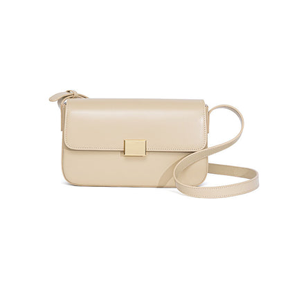 Elegant Candy Colored Luxury Women's Leather Shoulder Bag Versatile Small Square Crossbody Purse for Every Occasion