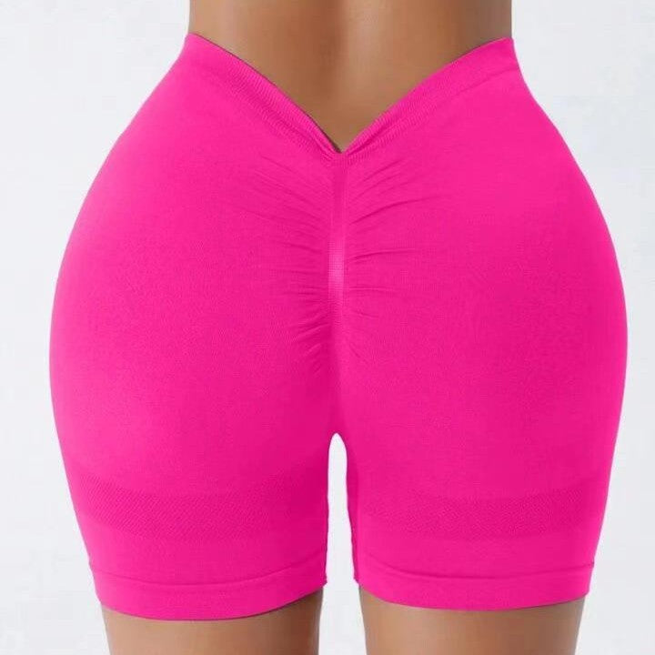 Seamless V Waist High Waisted Yoga Shorts for Women for Outdoor Sports Fitness Running and Training Lifted Design for Enhanced Style and Comfort