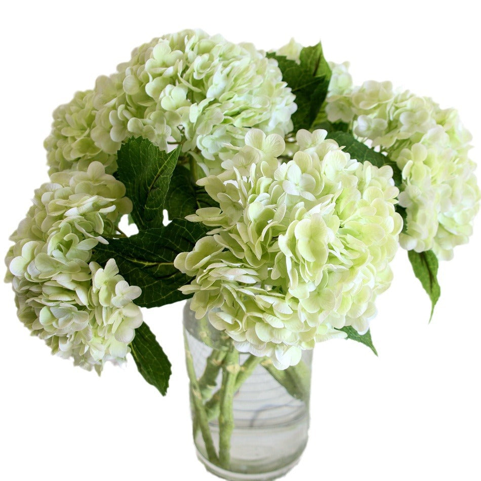 Realistic 3D Single-Stem Hydrangea in a Luxurious Large Planter - Perfect for Hotel Décor, Wedding Settings, and Events