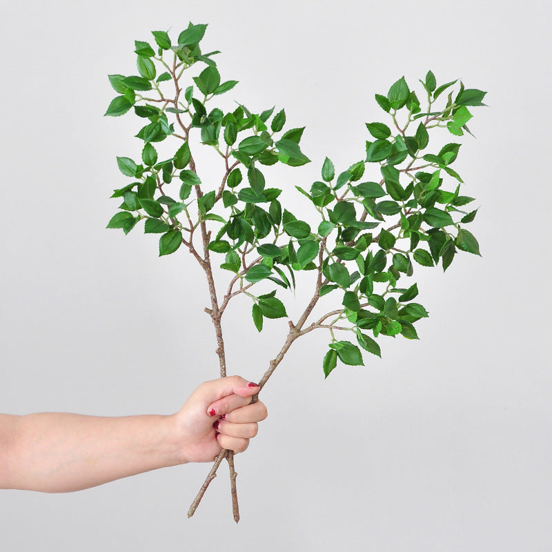 Realistic Cherry Blossom Leaf Branch Artificial Plant – Perfect for Garden Landscaping, Milan Leaf Accent Wall Décor, and Nature-Inspired Home Decor