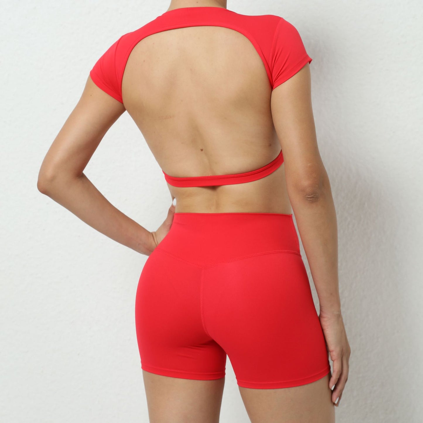 High Waisted Butt Lifting Yoga Set for Women Stretchy Tummy Control Fitness Wear for Quick Drying Comfort and Peachy Curves