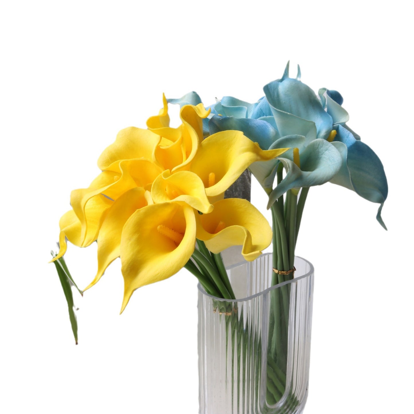 Realistic PU Mini Calla Lily Faux Flowers - Perfect for Home Decor, Weddings, and Garden Accents