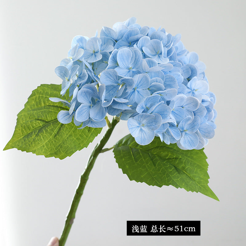 Realistic 3D Textured Hydrangea Artificial Flowers for Elegant Hotel Wedding Decor - Perfect for Event Styling and Floral Arrangements