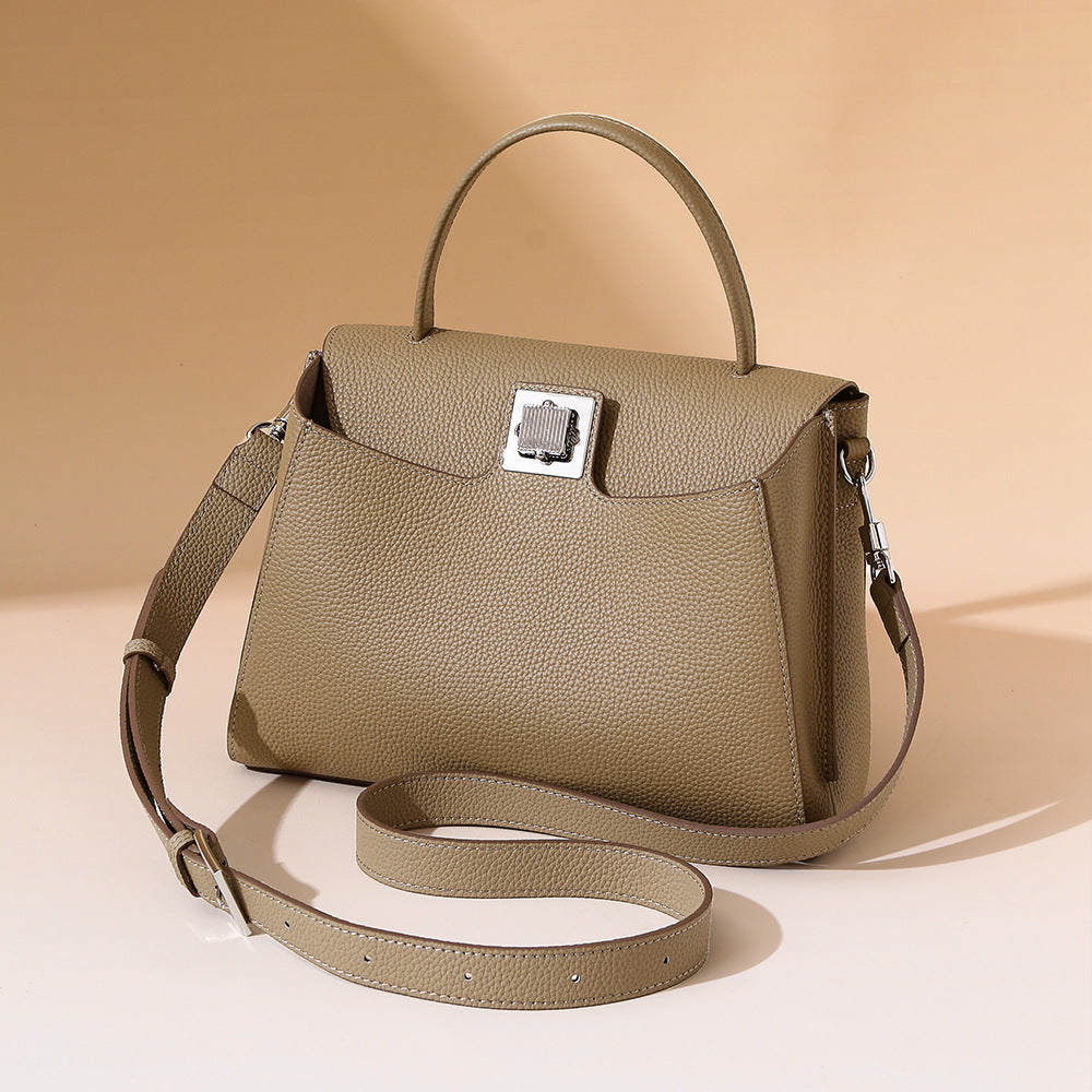 Chic Korean Inspired Lazy Style Handbag Luxury Tote for Women Classic Platinum Bag with Unique Design for Everyday Elegance