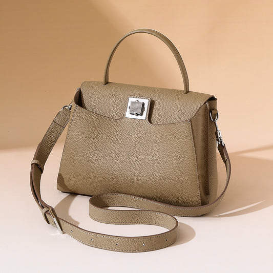 Chic Korean Inspired Lazy Style Handbag Luxury Tote for Women Classic Platinum Bag with Unique Design for Everyday Elegance