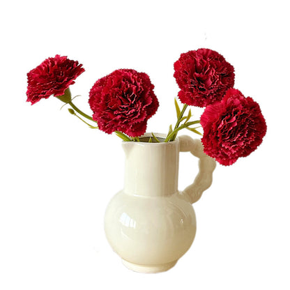 Single Stem Realistic Carnation Flower - Perfect for Home Décor in Bedrooms, Living Rooms, and Dining Tables - Stunning Artificial Floral Arrangement for Long-Lasting Beauty