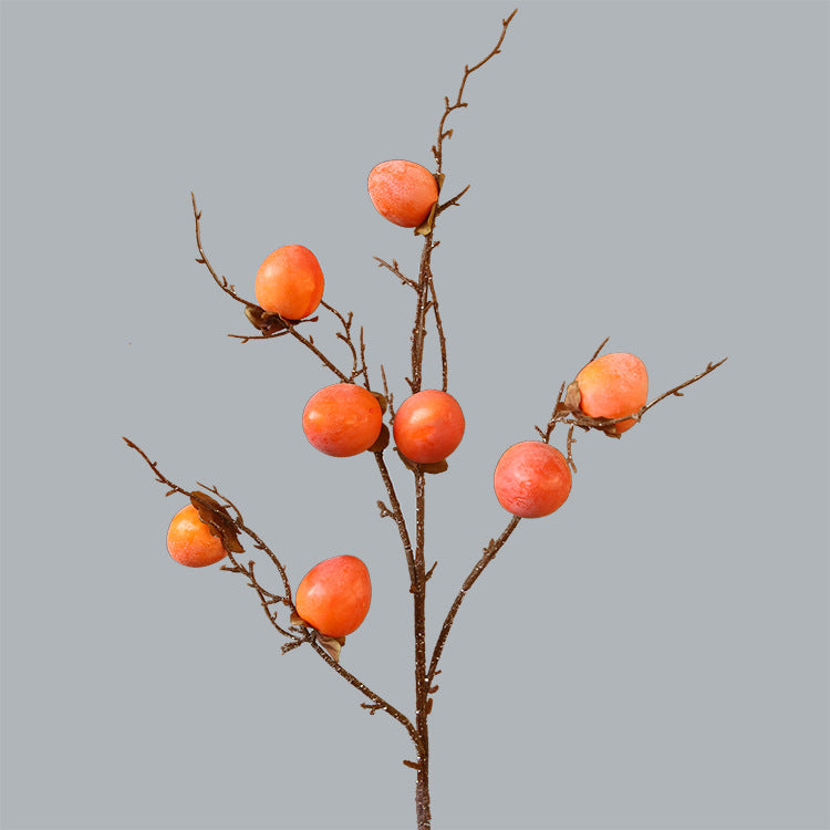 Realistic Artificial Persimmons - Perfect Decor for Homes, Hotels, and Malls | Lifelike Fake Persimmons for Stunning Interior Styling