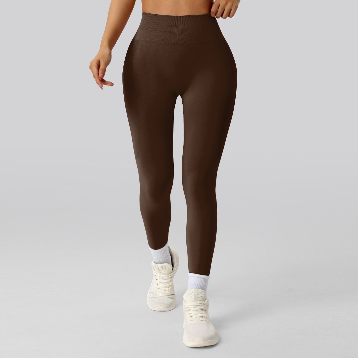 High Waisted Seamless Butt Lifting Leggings for Women for Yoga Cycling Running and Fitness with Tummy Control and Floral Design