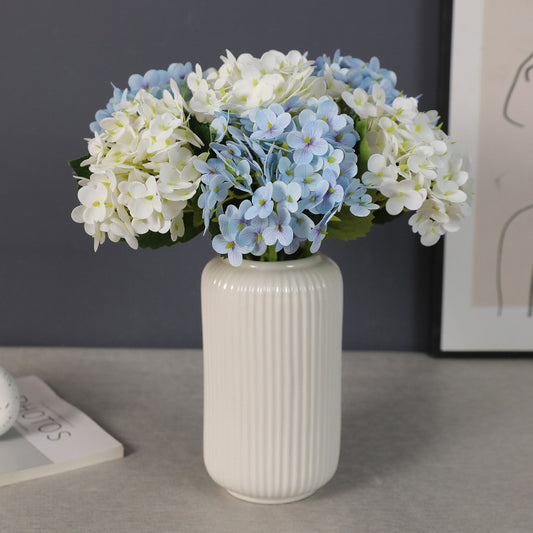 Realistic 3D Faux Floral Hydrangea with Soft Touch Branches - Perfect for Wedding Aisle Decorations, Home Decor, and Event Centerpieces