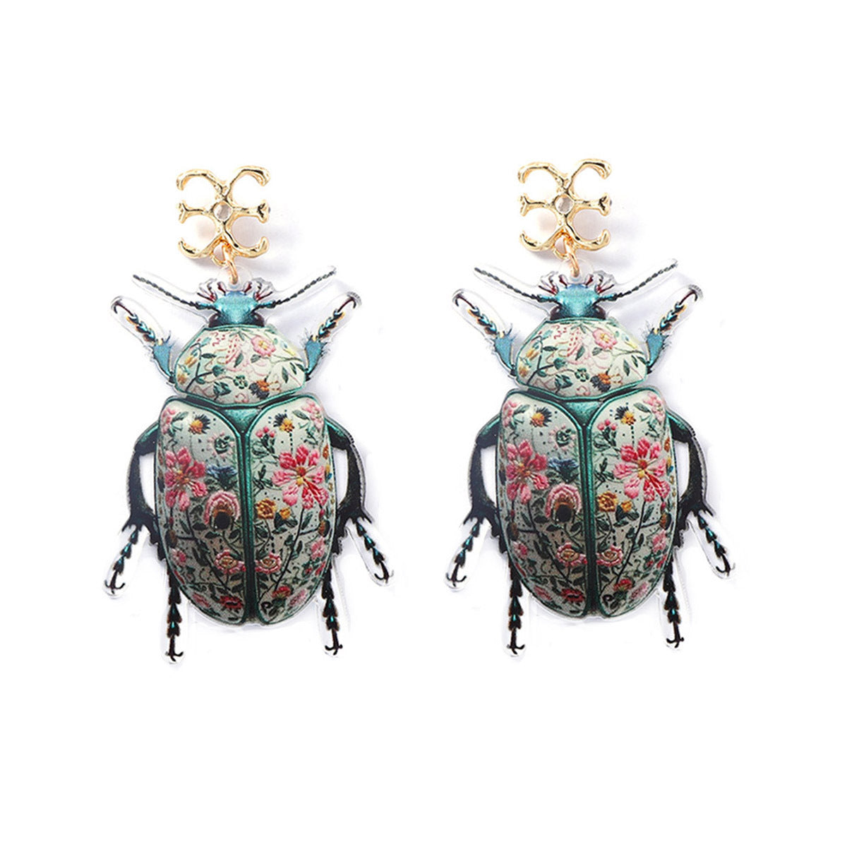 Exquisite Statement Acrylic Insect Earrings - Unique Design, Versatile Style for Nature-Inspired Women