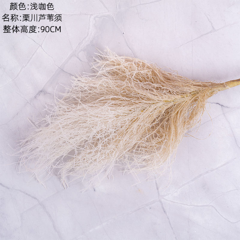 Wind Willow Reed Fiber Faux Flowers for Home Decor - Elegant Wedding and Event Decoration - MW89004