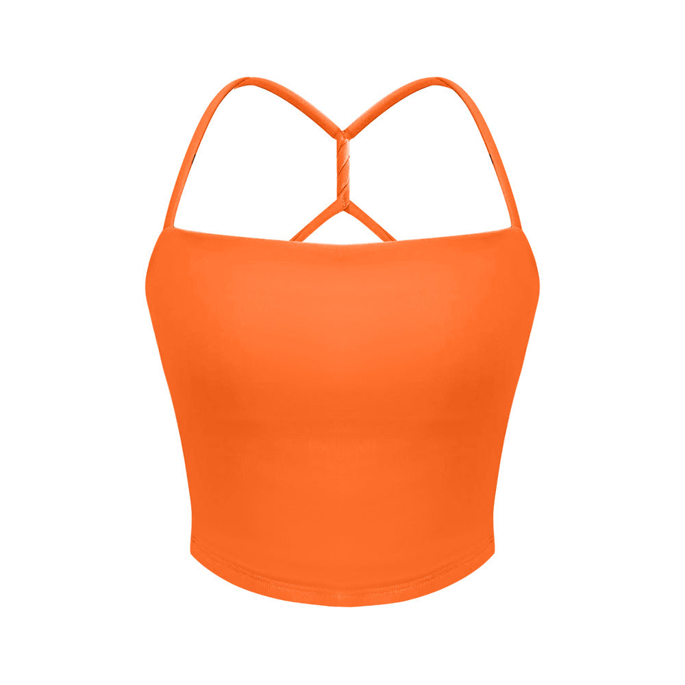 Women's Crisscross Sports Bra with Cloud Like Padding Adjustable Straps and Supportive Fit for Enhanced Shape and Comfort