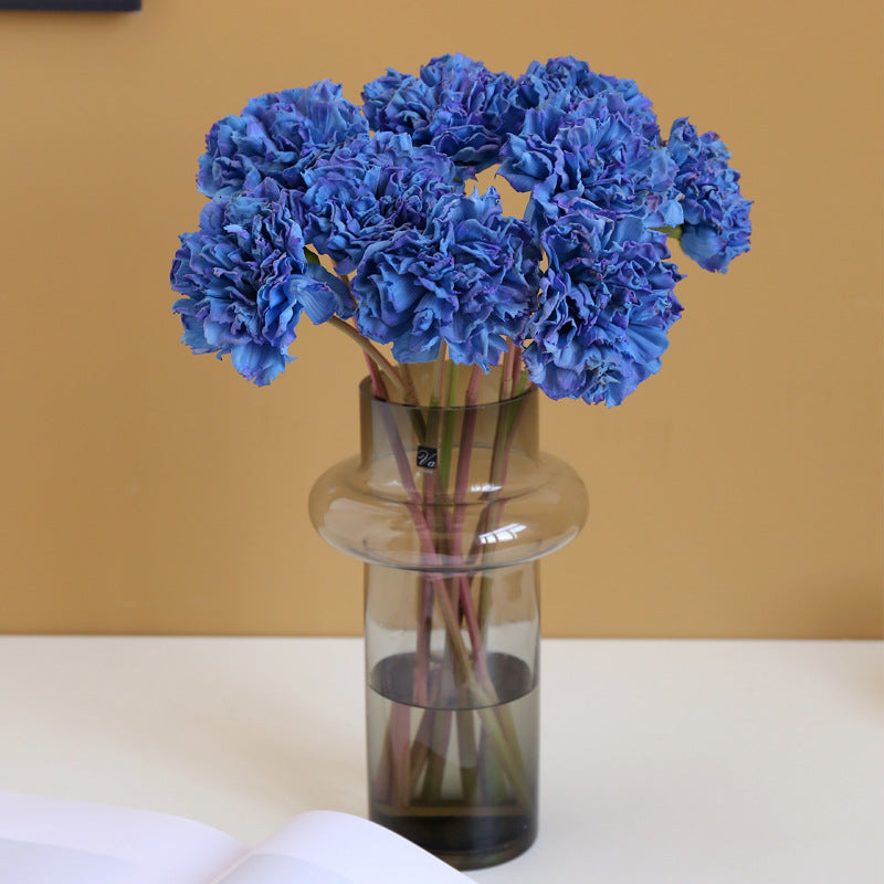 Realistic Carnation Silk Flowers - Perfect Mother's Day Gift - Beautiful Decorative Props for Photography & Living Room Decor - Vibrant Hydrangea Arrangement