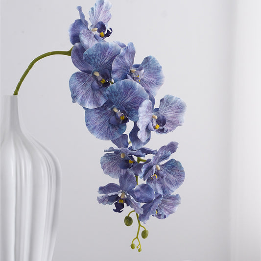 Stunning Realistic 9-Head European Orchid Silk Flower for Wedding & Home Décor – Perfect for Lasting Elegance and All Occasions