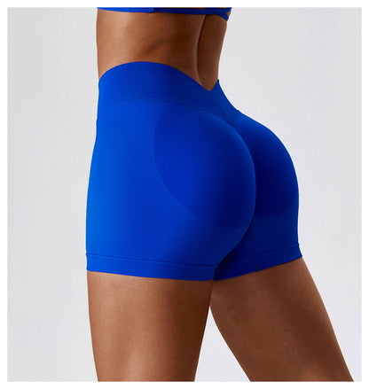 Seamless High Waisted Yoga Shorts for Tummy Control and Butt Lifting and Comfortable Exercise Shorts for Running and Workouts