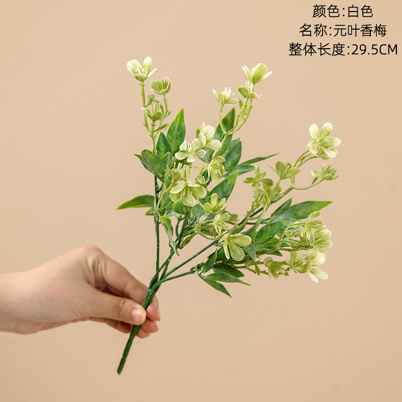 Artificial Elegant Fragrant Plum Blossom - Ideal for Wedding Decor, Home Decoration, and Stylish Greenery - INS Trendy Floral Craft - MW73775